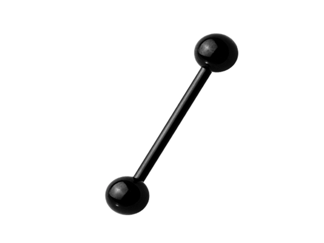 BLACK TITANIUM BARBELLS