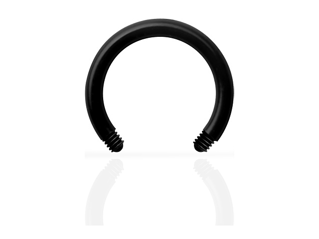 BLACK TITANIUM MICRO CIRCULAR BARBELL PINS