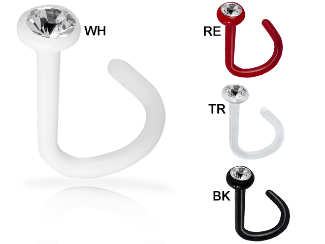 BIOPLAST POP JEWELLED NOSESTUDS