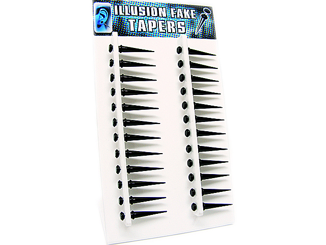 Display Illusion Fake Tapers "Black" (24 Stück)