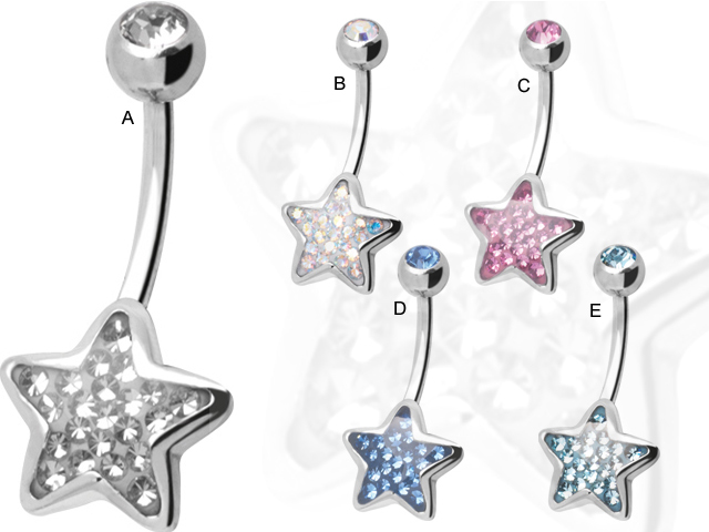 SS316L CRYSTAL STAR BANANA ( GLOSS FINISH )