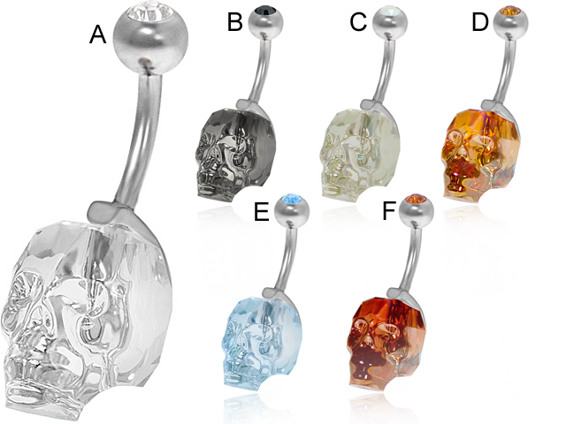 SS316L CASTING CRYSTAL SKULL BANANA