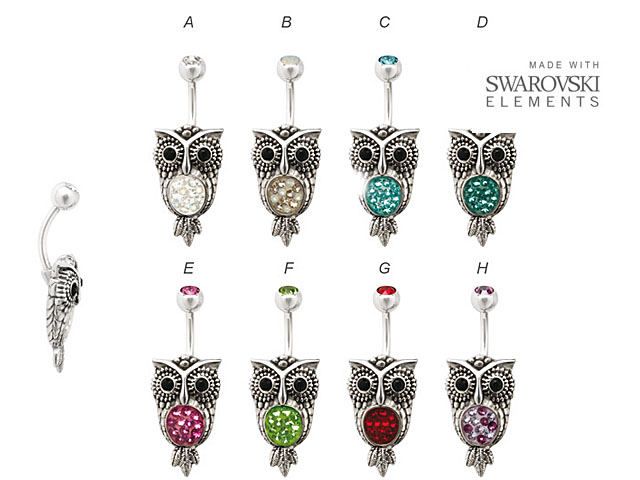 316L CRYSTAL OWL BANANA