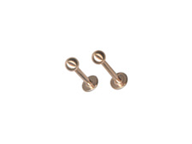 SS316L ROSE GOLD STEEL MICRO LABRETS