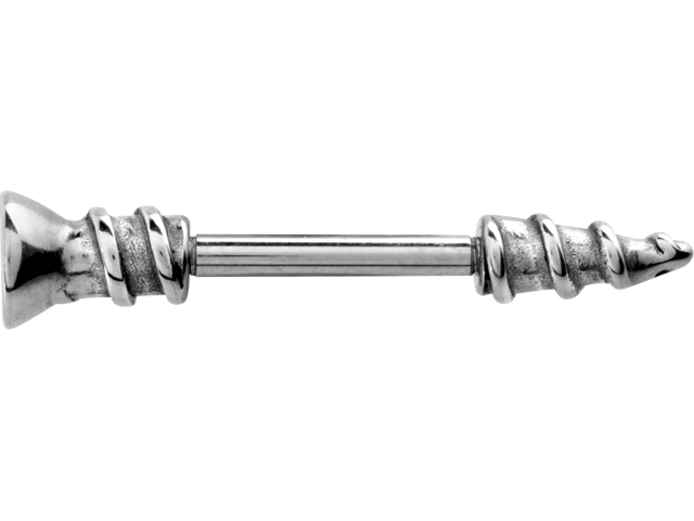 SS316L CASTING NIPPLE SHIELD BARBELL - (SCREW)
