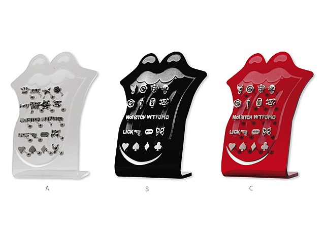 DISPLAY FOR TONGUE BARBELLS