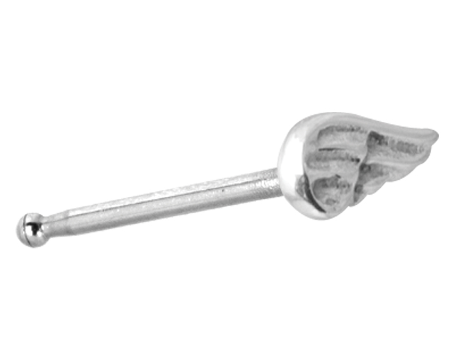 SS316L STEEL CASTING NOSE STUD BONE (ANGELWING)