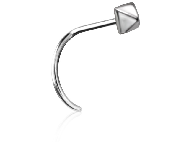 SS316L STEEL CASTING NOSE STUD (PYRAMID)
