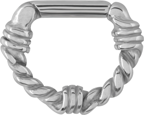 SS316L CASTING SEPTUM RING (BARBWIRE)