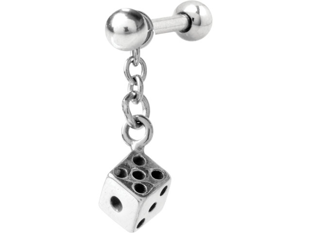 316L BARBELLS CHARMS (DICE)