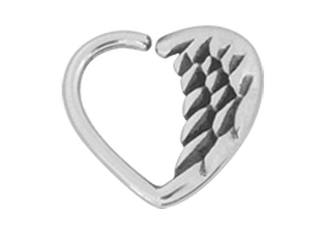 SS316L ANNEALED HEART RING - WING