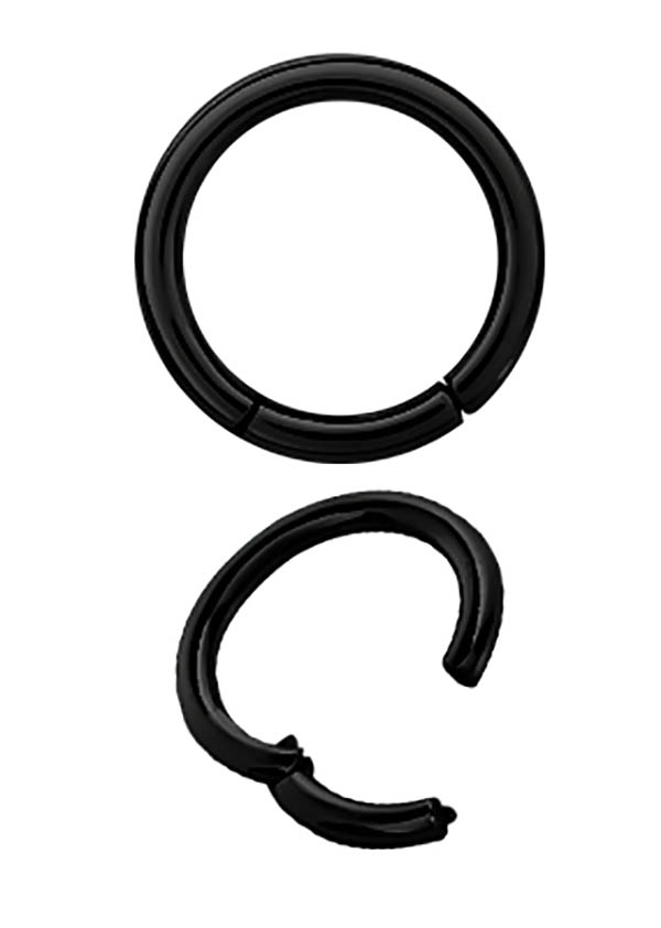 SS316L BLACK STEEL HINGED SEGMENT RING (2.0MM)