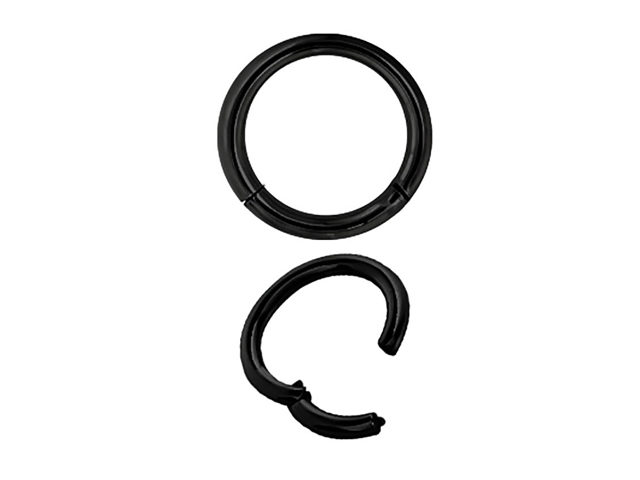 SS316L BLACK STEEL HINGED SEGMENT RING (1.6MM)