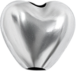 SS316L INDUSTRIAL BARBELL CHARM (HEART)