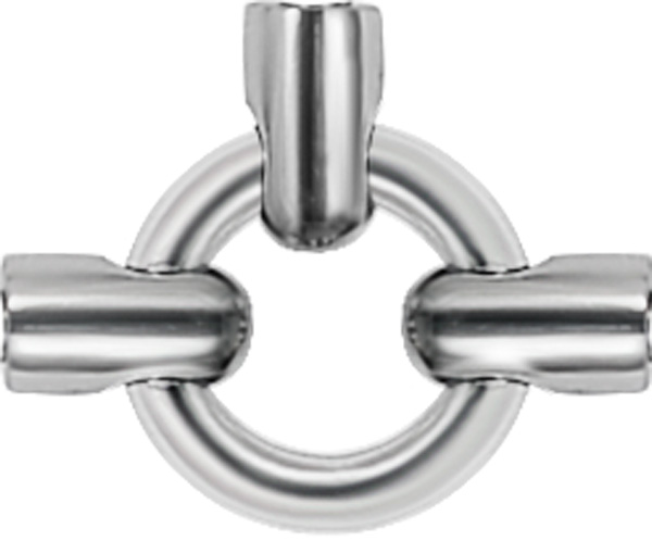 316L CASTING INDUSTRIAL EXTENTION (RING FOR 3 BARBELLS)