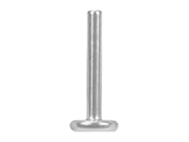 INTERNALLY THREADED TITANIUM MICRO LABRET PIN (3MM DISC)