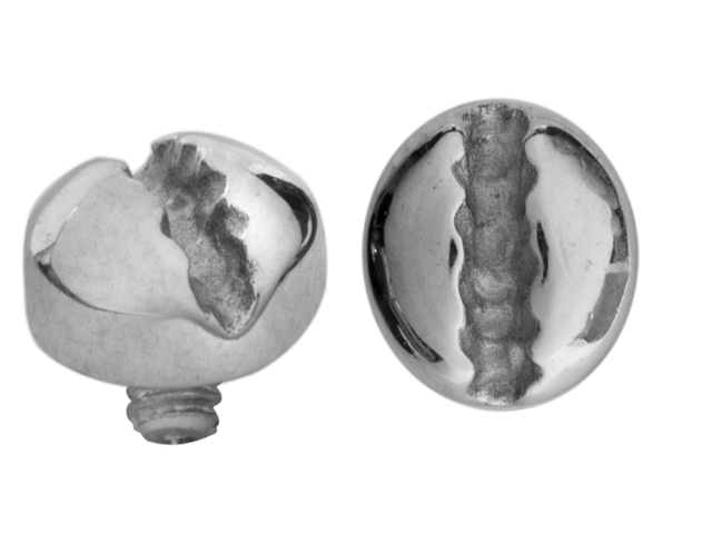 SS316L INTERNAL ATTACHMENT FOR DERMAL ANCHOR- (USED SCREW)