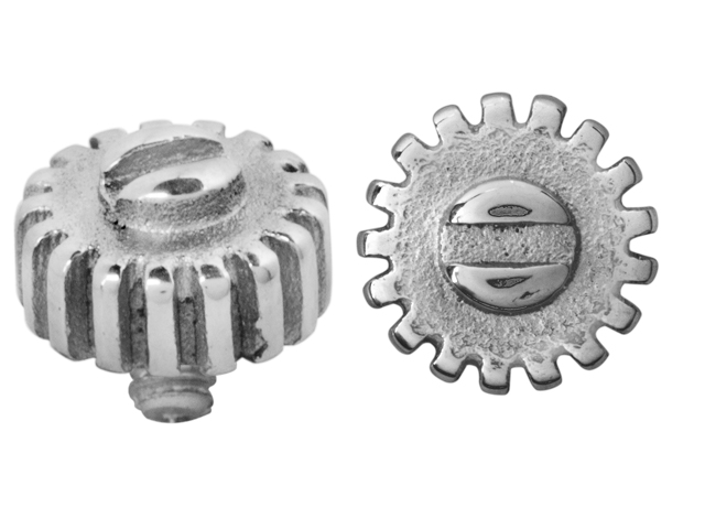 SS316L INTERNAL ATTACHMENT FOR DERMAL ANCHOR- (GEAR)