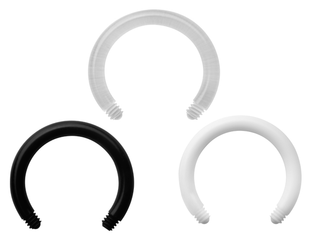 BIOPLAST CIRCULAR BARBELL WITH MOLDED THREADS