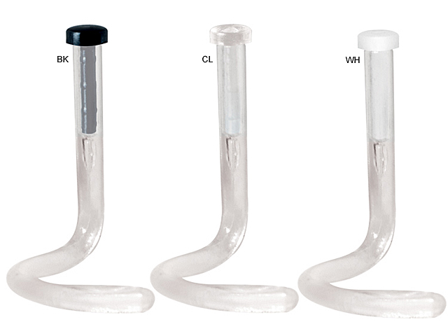 BIOPLAST CURVED NOSESTUDS WITH DISC ATTACHMENT