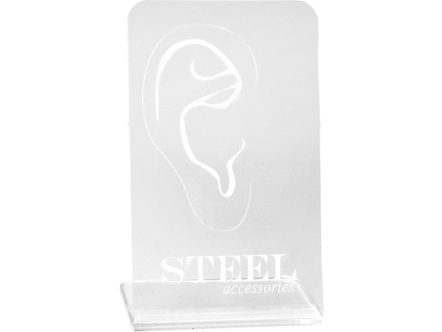 ACRYLIC STAND FOR EAR CUFF AND SLAVE EARSTUDS -LEFT