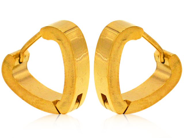 Creolen aus Edelstahl, vergoldet