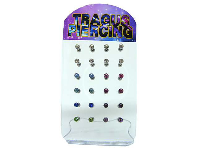 Display Tragus Piercing (24 Stück)