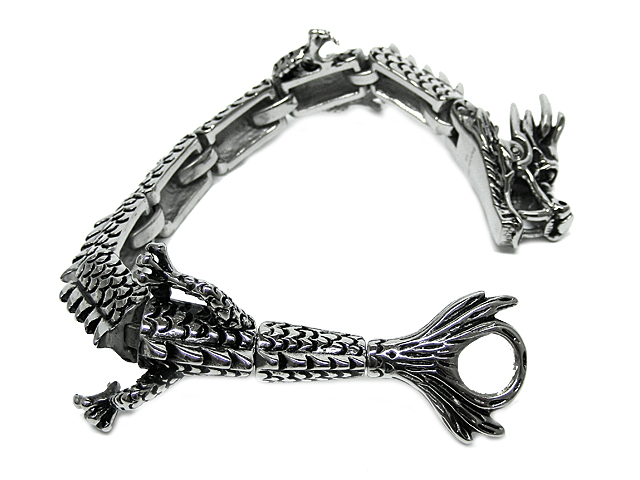 Edelstahlarmband "Dragon" (20 x 0,8 cm)