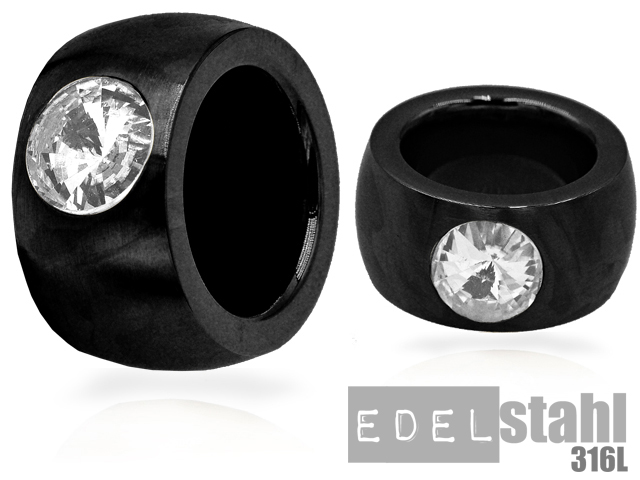 Edelstahl Ring "Black PVD"