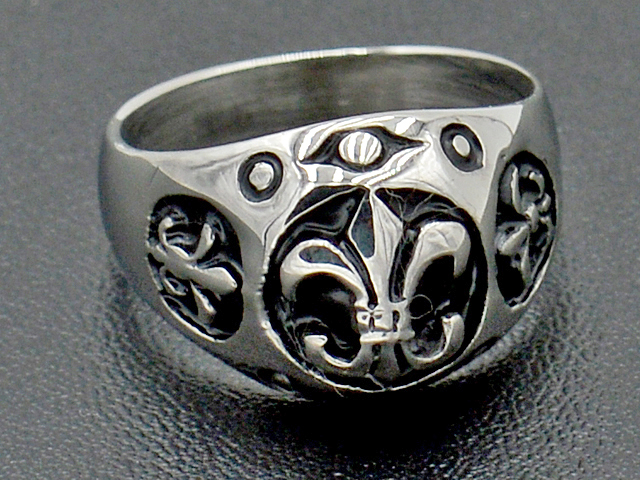 Edelstahlring "Lilie"