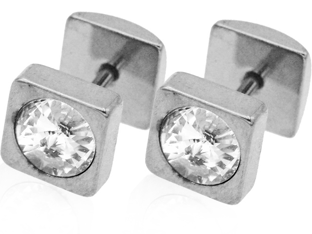 Ohrstecker "Quadro" Edelstahl (8mm)