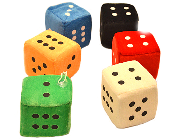 Deko-Würfel (Auto) 12er Pack. je 2 Farben