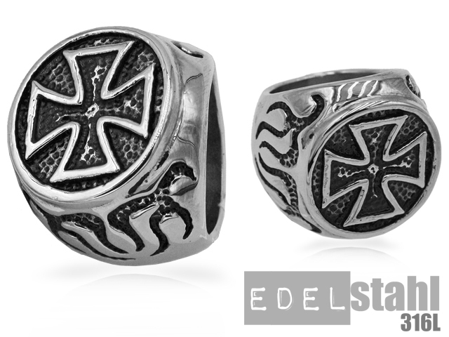 Edelstahlring "Crossfire"
