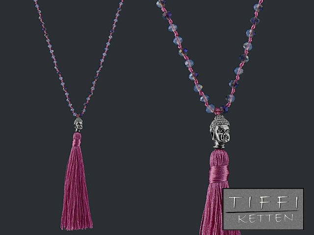 Kette "Tiffi" ca. 75cm (Pink)