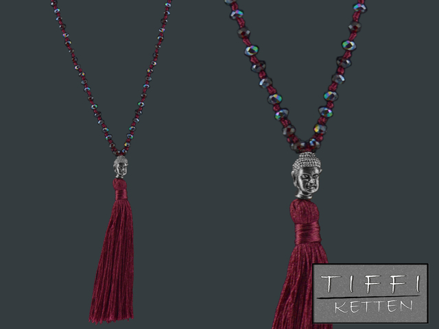Kette "Tiffi" ca. 75cm (Beere)