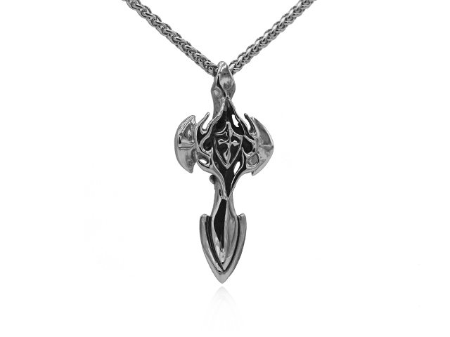 Edelstahlanhänger "Crosssword"