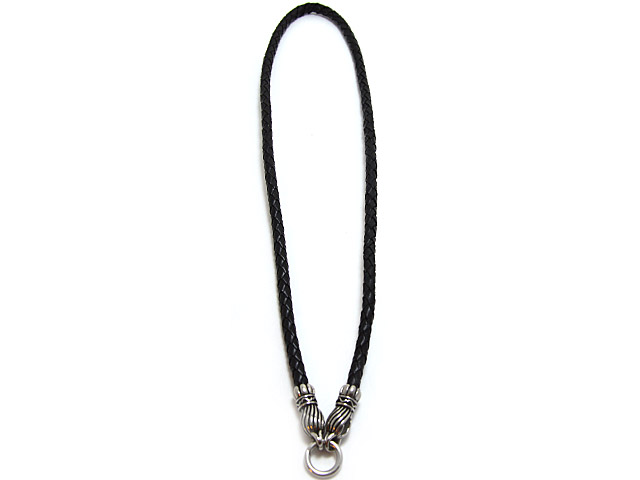 Lederkette mit Edelstahlverschluss