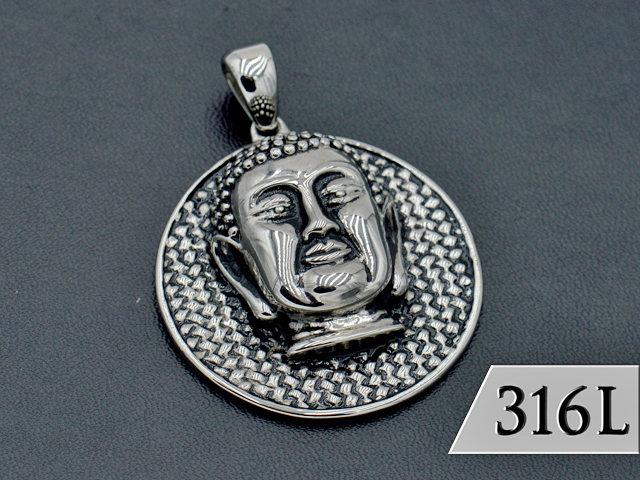 Edelstahlanhänger "Buddha" ca. 4,5cm