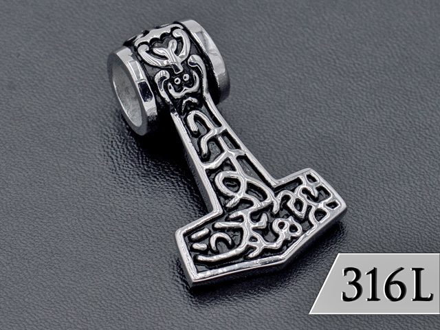 Edelstahlanhänger "Thors Hammer" ca. 4,5cm