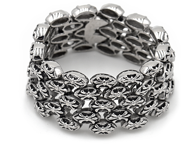 Edelstahlarmband "Fleur de lis"