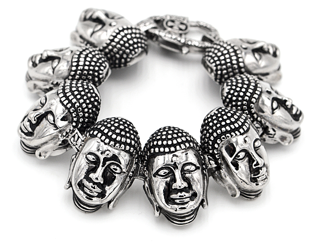 Edelstahlarmband "Buddha"