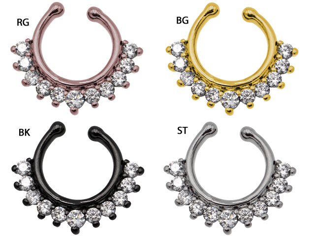 Jewelled Fake Septum 5