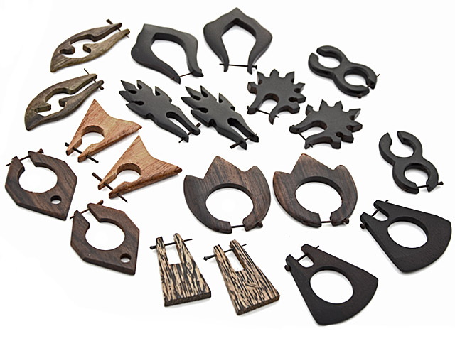 Holzohrhänger Set (MIX)