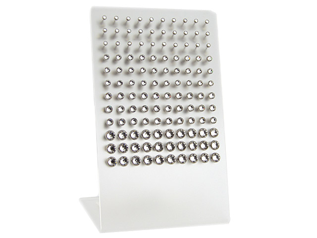 Display Titan Ohrstecker mit Swarovskisteinen