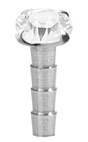 JEWELLED SILVER ATTACHMENT FOR BIOPLAST INTERNAL LABRET