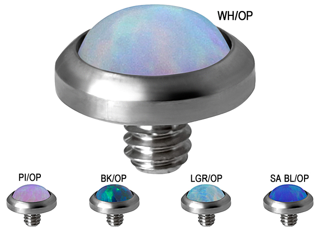 TITANIUM INTERNAL MICRO ATT. WITH SYNTHETIC OPAL