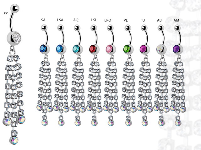 SS316L DOUBLE JEWELLED BANANA