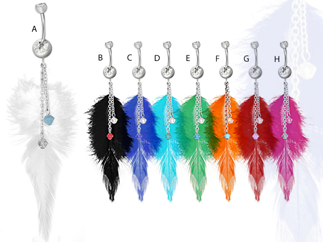 SS316L DOUBLE JEWELLED BANANA