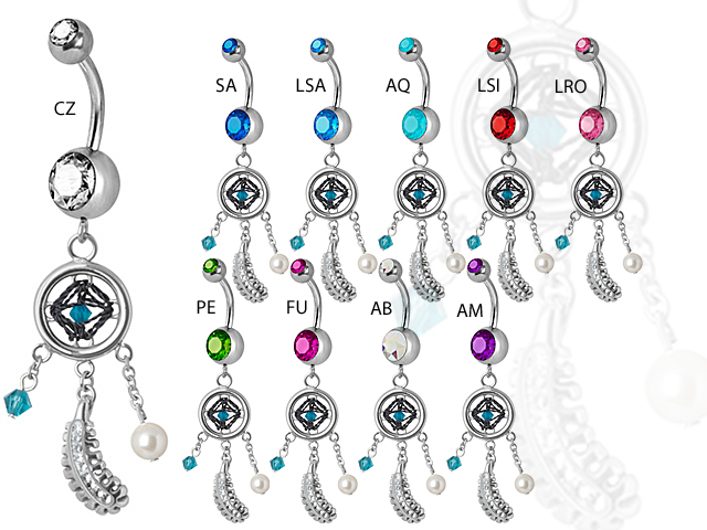 SS316L DOUBLE JEWELLED BANANA