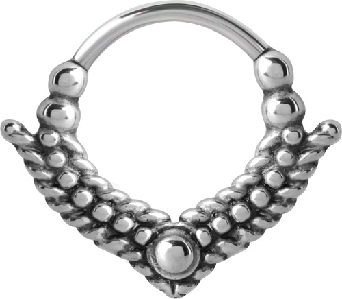 SS316L TWISTED WIRE ANCHOR SHAPE HINGED SEGMENT RINGS